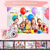 Children's Camera Kids Camera Toy Gift Video Recorder Shock Resistant 2 Inch HD Screen 1080P Boys Girls Gift Toy for 3 to 12 Years Old