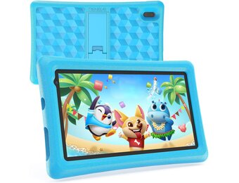 7 Inch Tablet HD Display Android Tablet for Children Toddlers, Kids Edition, with WiFi Dual Camera, 2GB + 32GB Parental Lock, Google Play Store (Blue)