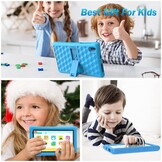 7 Inch Tablet HD Display Android Tablet for Children Toddlers, Kids Edition, with WiFi Dual Camera, 2GB + 32GB Parental Lock, Google Play Store (Blue)