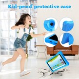 8 inch Kids Tablet, IPS HD Display, Android 10, 2GB RAM, 32GB Storage, WiFi, Bluetooth, Dual Camera, Games, Parental Control, Kidoz Installed, with Blue Kids-Tablet Case