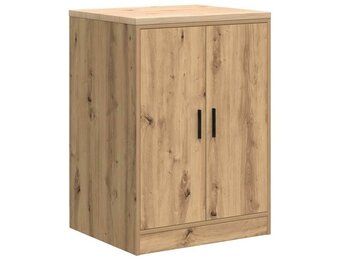 vidaXL Garagekast 60x51x85 cm massief grenenhout artisan eikenkleurig