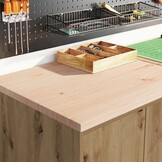 vidaXL Garagekast 60x51x85 cm massief grenenhout artisan eikenkleurig