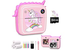 Roze Kinder Camera met Direct Print & 50MP - 29% Korting!