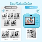 ASTGMI Instant Camera voor kinderen - 2.4 inch scherm - 32GB - Blauw