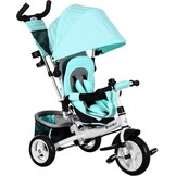 HOMCOM 6-in-1 Kinderdriewieler met Duwstang - Groen - 102 x 49 x 102 cm