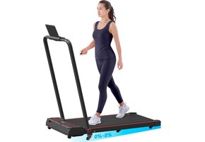 Stille Wandelband onder Bureau - 2.5PK Motor, Verstelbare Helling - Zwart