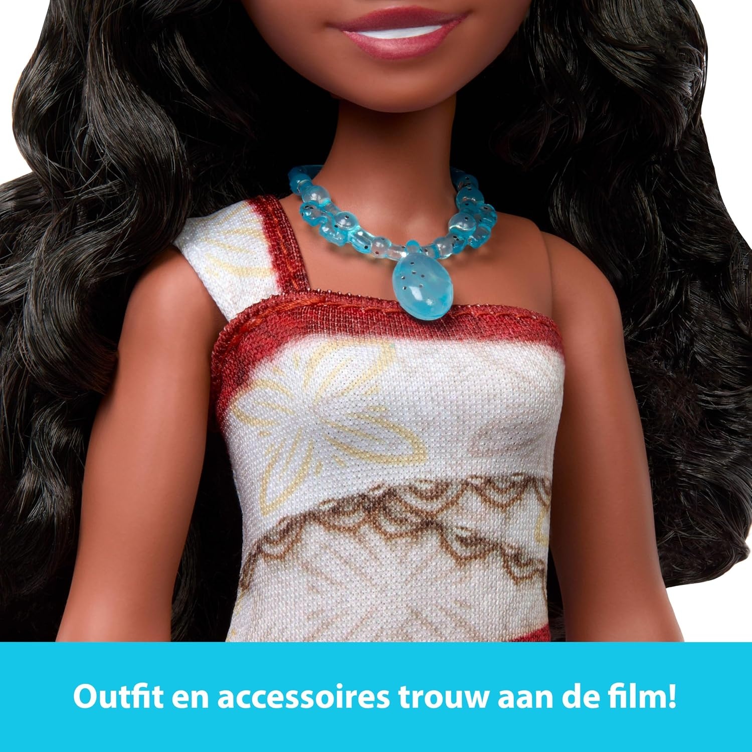 Mattel Disney Vaiana 2 modepop in kenmerkende outfit | Beweegbare pop met afneembare outfit, ketting en enkelbandje, geïnspireerd op Disney Vaiana 2, JBT56