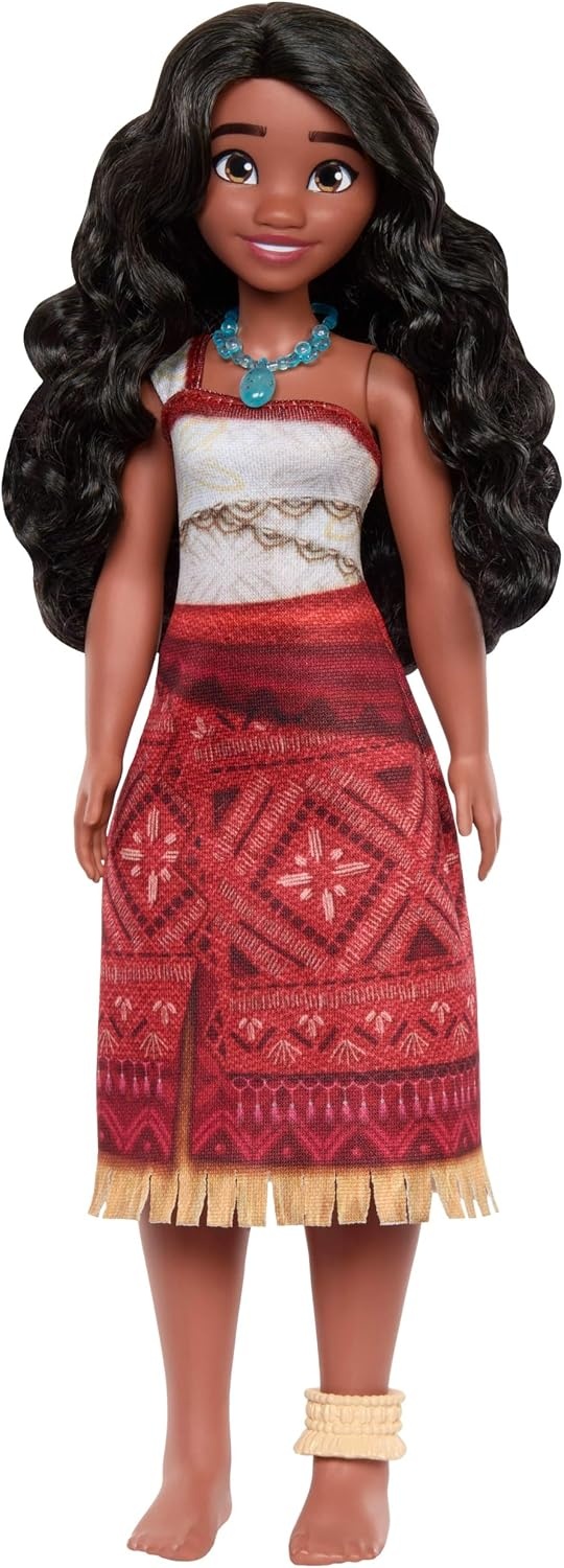 Mattel Disney Vaiana 2 modepop in kenmerkende outfit | Beweegbare pop met afneembare outfit, ketting en enkelbandje, geïnspireerd op Disney Vaiana 2, JBT56