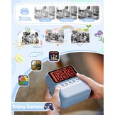 TIATUA Instant camera voor kinderen, 7,6 cm, HD, 48 MP, onmiddellijke camera voor kinderen, met 32 GB kaart en 3 rollen papier, cadeau voor jongens en meisjes van 3 tot 12 jaar, blauw | Met 32 GB kaart en 3 rollen, inktloos afdrukken, selfie, 16x zoom, MP