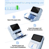 TIATUA Instant camera voor kinderen, 7,6 cm, HD, 48 MP, onmiddellijke camera voor kinderen, met 32 GB kaart en 3 rollen papier, cadeau voor jongens en meisjes van 3 tot 12 jaar, blauw | Met 32 GB kaart en 3 rollen, inktloos afdrukken, selfie, 16x zoom, MP