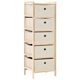 vidaXL Opbergmeubel Cederhout Beige - 34% Korting
