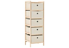 vidaXL Opbergmeubel Cederhout Beige - 34% Korting