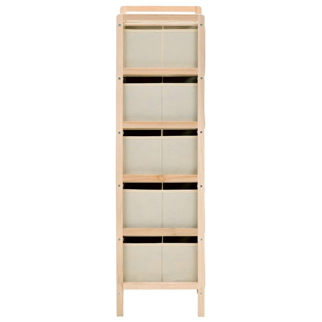 vidaXL Opbergmeubel Cederhout Beige - 34% Korting