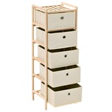 vidaXL Opbergmeubel Cederhout Beige - 34% Korting