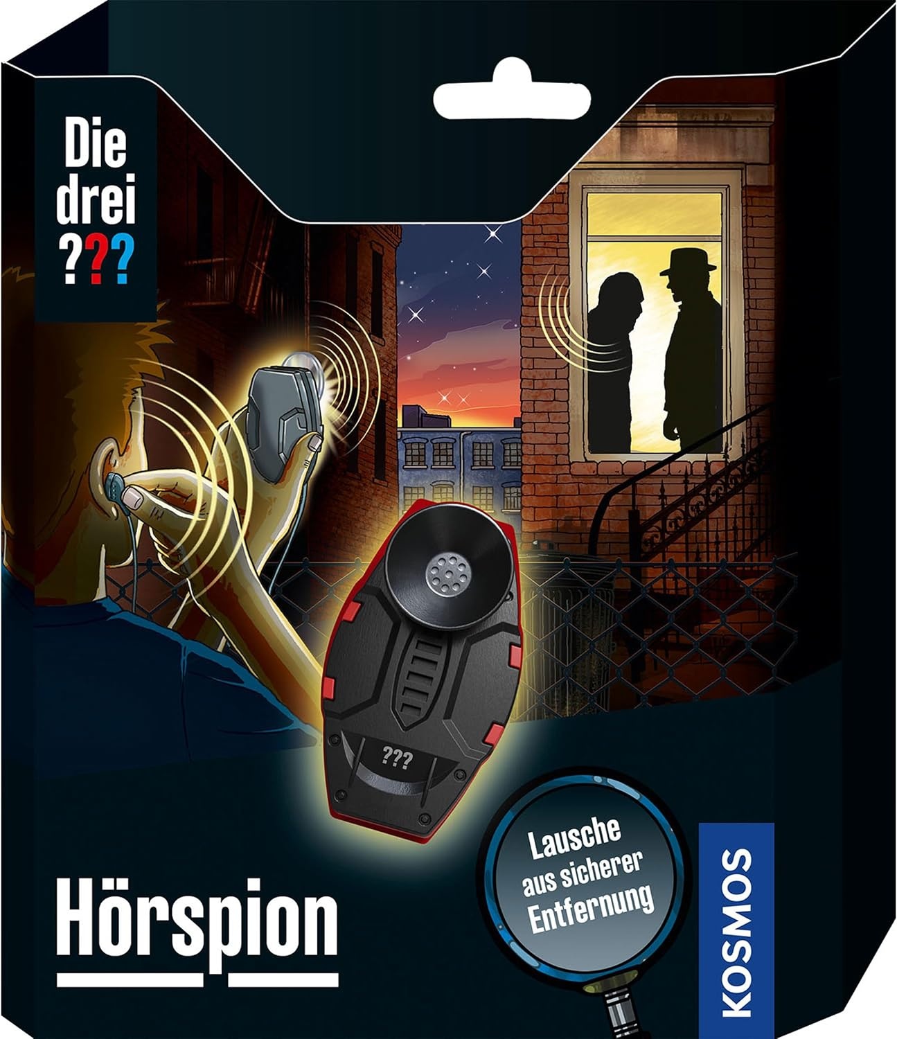 Die Drei ??? Hoorspion – Detective speelgoedset voor kinderen, 22,5 x 20 x 4,2 cm, Wit
