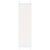 vidaXL Plissé rolgordijn 55x200 cm stofbreedte 54,4 cm polyester wit