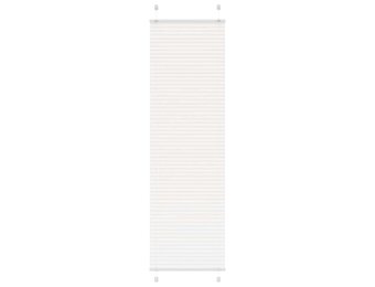 vidaXL Plissé rolgordijn 55x200 cm stofbreedte 54,4 cm polyester wit