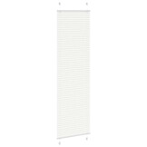 vidaXL Plissé rolgordijn 55x200 cm stofbreedte 54,4 cm polyester wit