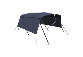 Biminitop met 4 bogen en zijwanden - Blauw - 47% korting