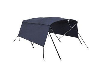 vidaXL Biminitop 4 bogen met zijwanden 243x(200-213)x137 cm