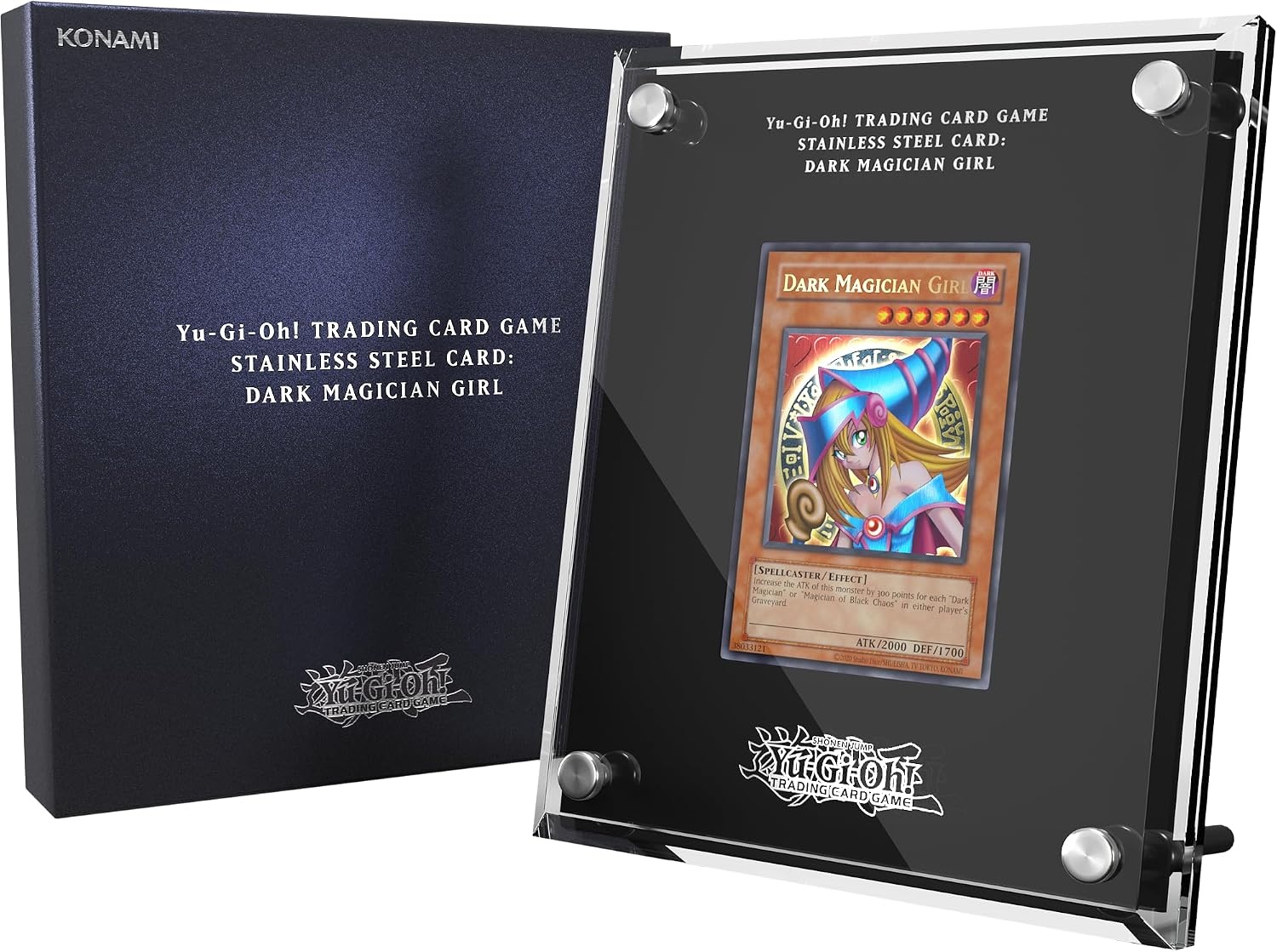 Yu-Gi-Oh! Stainless Steel Dark Magician Girl Kaart - Gepolijst Staal