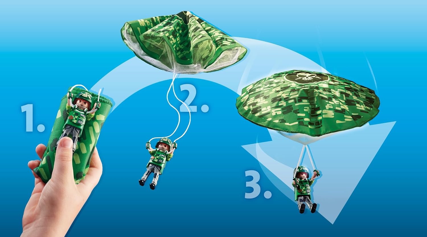 Playmobil City Action Politiehelikopter met Parachutesprong - Multi kleuren
