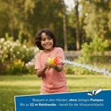 alldoro 60111 waterschutter, Ø-45 cm, meerkleurig | Sterk waterpistool voor kinderen met zeer hoog bereik, robuust en eenvoudig te bedienen, geel-oranje