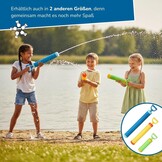 alldoro 60111 waterschutter, Ø-45 cm, meerkleurig | Sterk waterpistool voor kinderen met zeer hoog bereik, robuust en eenvoudig te bedienen, geel-oranje