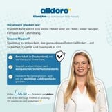 alldoro 60111 waterschutter, Ø-45 cm, meerkleurig | Sterk waterpistool voor kinderen met zeer hoog bereik, robuust en eenvoudig te bedienen, geel-oranje