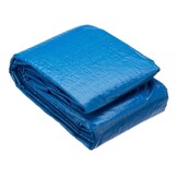 Zwembad Grondzeil Blauw Vinyl 396x396 cm | Beschermend & Isolerend | 33% Korting
