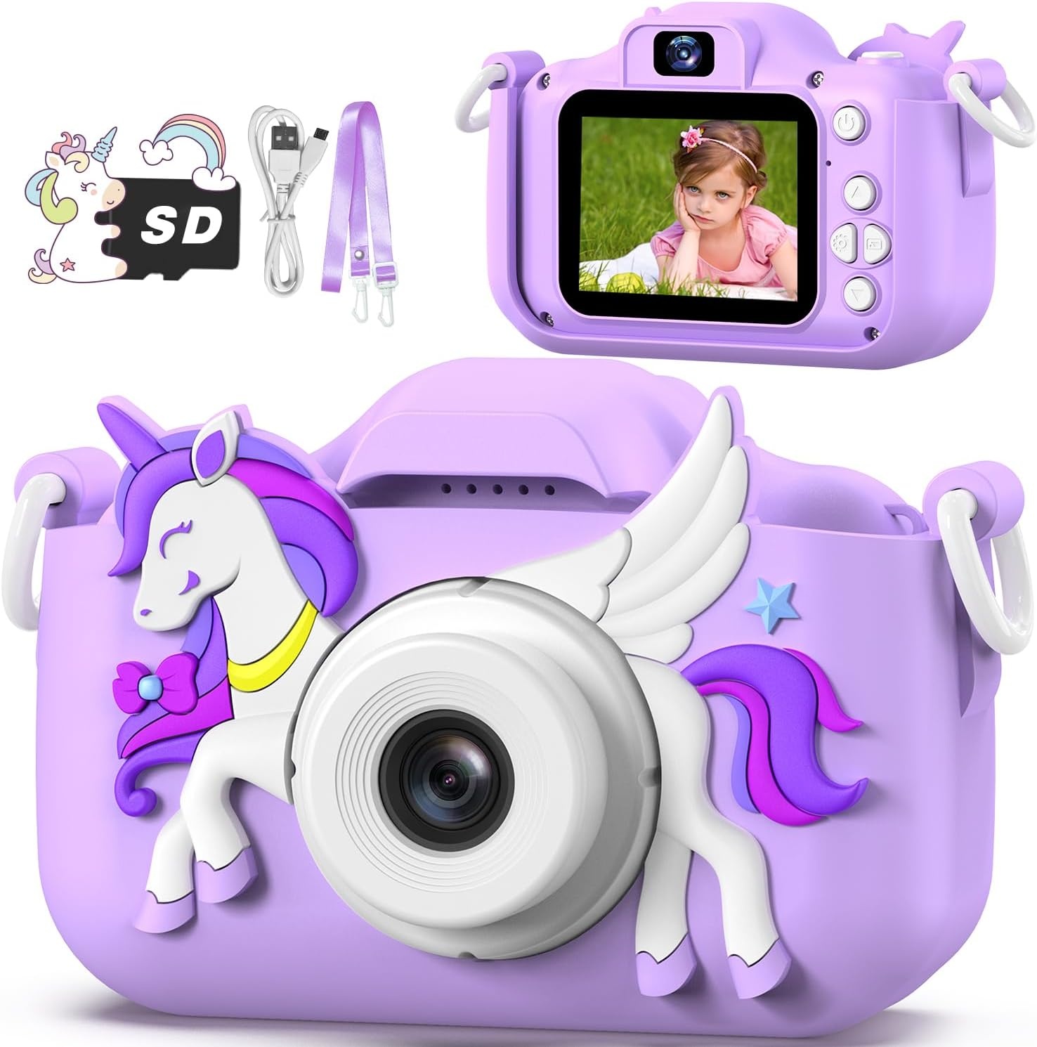 Children's Camera, masterbee Camera for Kids, Games Girls, Christmas Gift/Birthday for Kids, 1080P HD, Toys/Gift for Kids 3, 4, 5, 6, 7, 8, 9, 10, 11, 12 Years