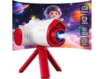 Usteetic camera voor kinderen, 1080p digitale camera, kinderen, kerstcadeau, speelgoed voor jongens en meisjes, ruimteschip