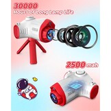 Usteetic camera voor kinderen, 1080p digitale camera, kinderen, kerstcadeau, speelgoed voor jongens en meisjes, ruimteschip