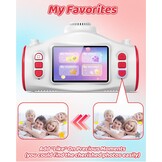 Usteetic camera voor kinderen, 1080p digitale camera, kinderen, kerstcadeau, speelgoed voor jongens en meisjes, ruimteschip