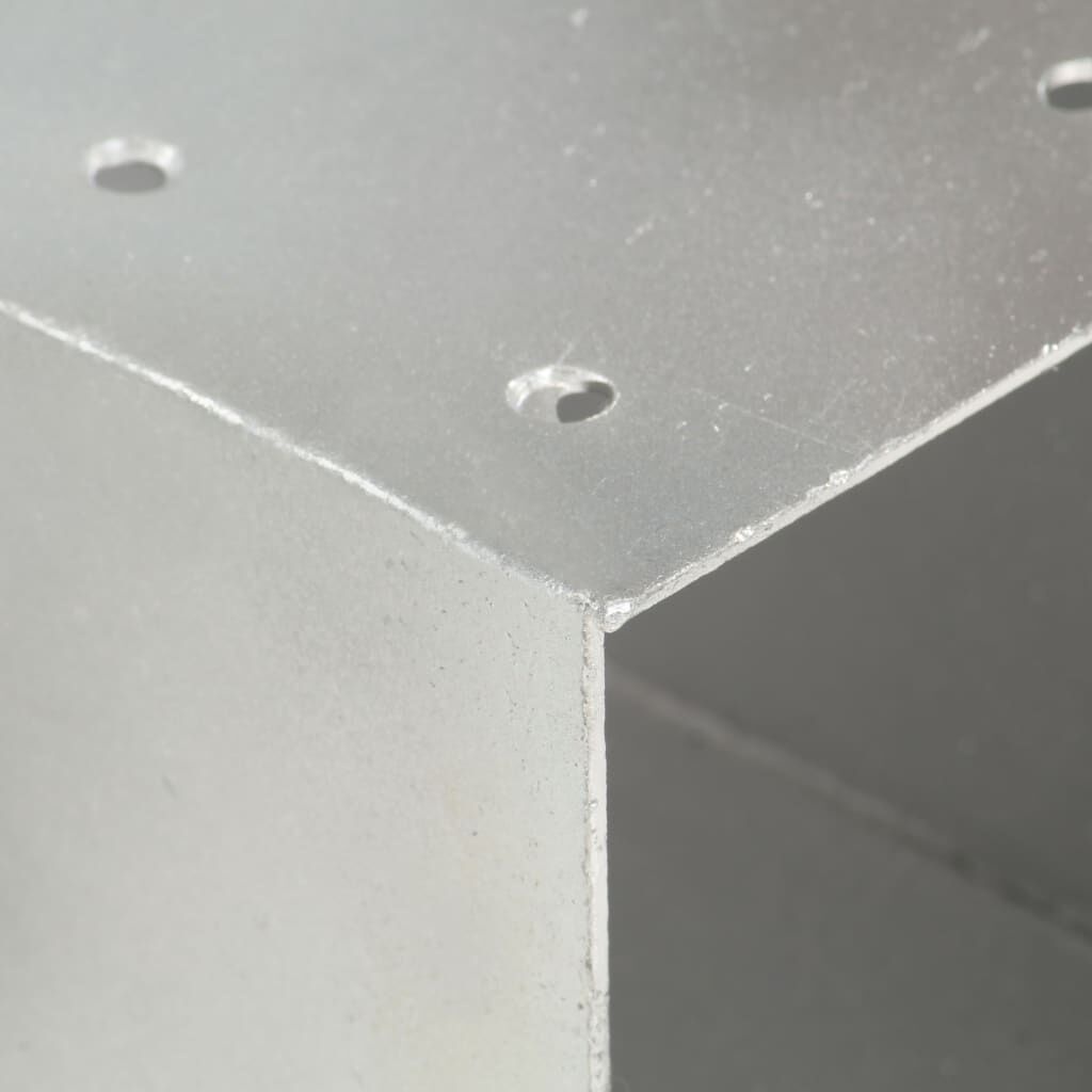 vidaXL Paalverbindingen 4 st Y-vorm 91x91 mm gegalvaniseerd metaal
