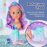 BABY born Sister Zeemeermin stijlhoofd, Ideaal voor kinderhandjes, bevordert creativiteit, empathie & sociale vaardigheden, 3+ jaar, Inclus. zeestervormige haarborstel, Tiara & haarspeltjes, 37 cm