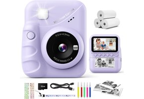Kindercamera Direct Printen Paars - 61% Korting