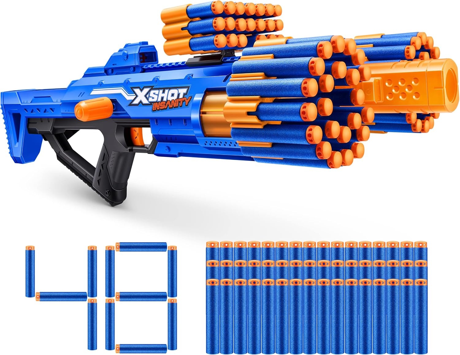 X-Shot Insanity Bezerko by ZURU met 84 darts, outdoor speelgoed voor jongens en meisjes, jongeren en volwassenen