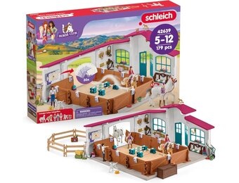 schleich HORSE CLUB Riding Hall Peppertree 42639 With obstacles, paddock and lots of accessories Nice gift for girls and boys earth toys from 5 years Set of 179 pieces | With obstacles, paddock and many accessories, great gift for girls and boys, horse to