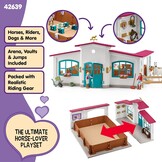schleich HORSE CLUB Riding Hall Peppertree 42639 With obstacles, paddock and lots of accessories Nice gift for girls and boys earth toys from 5 years Set of 179 pieces | With obstacles, paddock and many accessories, great gift for girls and boys, horse to