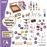 schleich HORSE CLUB Riding Hall Peppertree 42639 With obstacles, paddock and lots of accessories Nice gift for girls and boys earth toys from 5 years Set of 179 pieces | With obstacles, paddock and many accessories, great gift for girls and boys, horse to