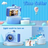 ITSHINY Digitale Kindercamera met 2,4 inch scherm, 1080P HD en 32GB SD kaart - Blauw