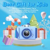 ITSHINY Digitale Kindercamera met 2,4 inch scherm, 1080P HD en 32GB SD kaart - Blauw