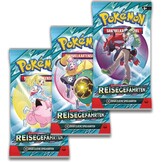 Pokémon - Verzamelkaartspel: 3-pack-blister Karmesin & Purpur – reisgenoten: Yanmega (3 boosterpacks & 1 holografische promokaart)