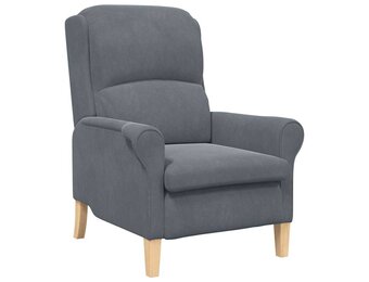 Fauteuil Donkergrijs Fluweel - 41% Korting