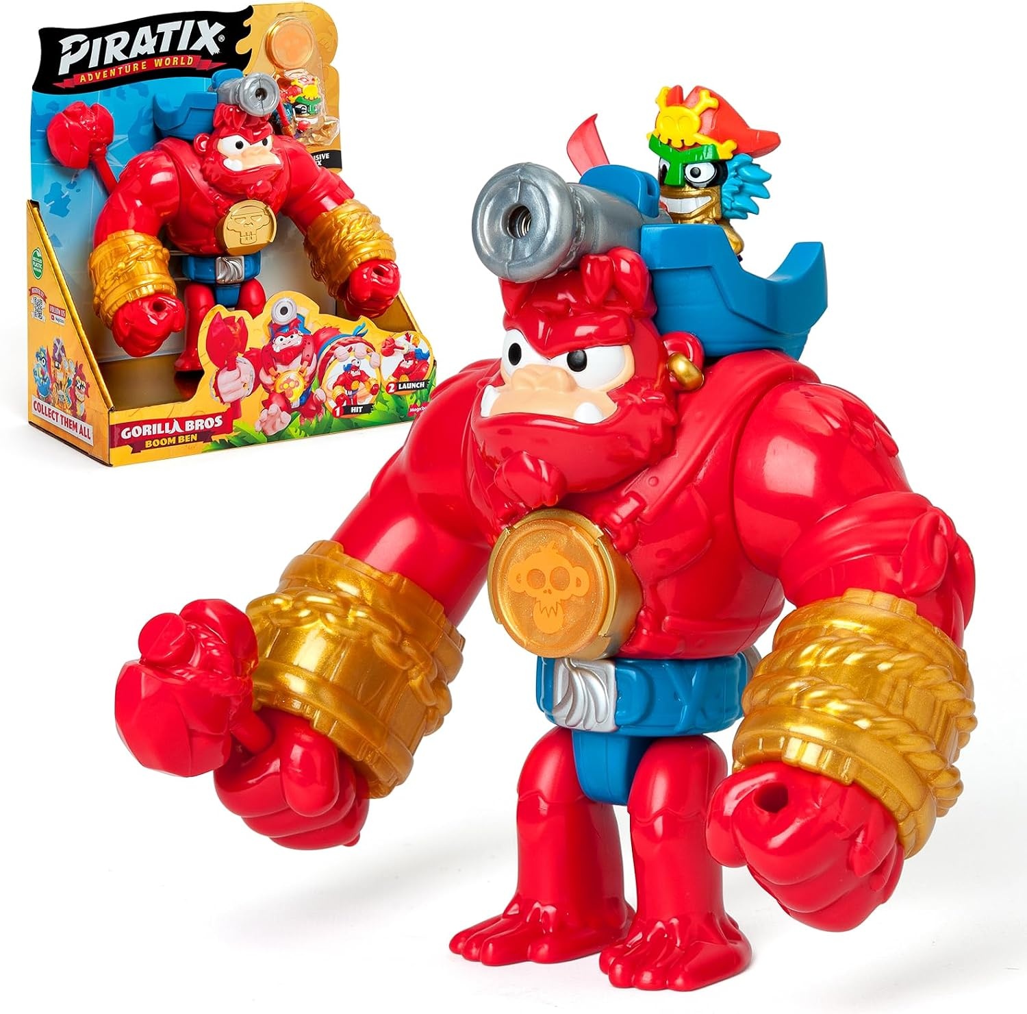 Piratix Boom Ben Gorilla met Piratenfiguur - 34% Korting
