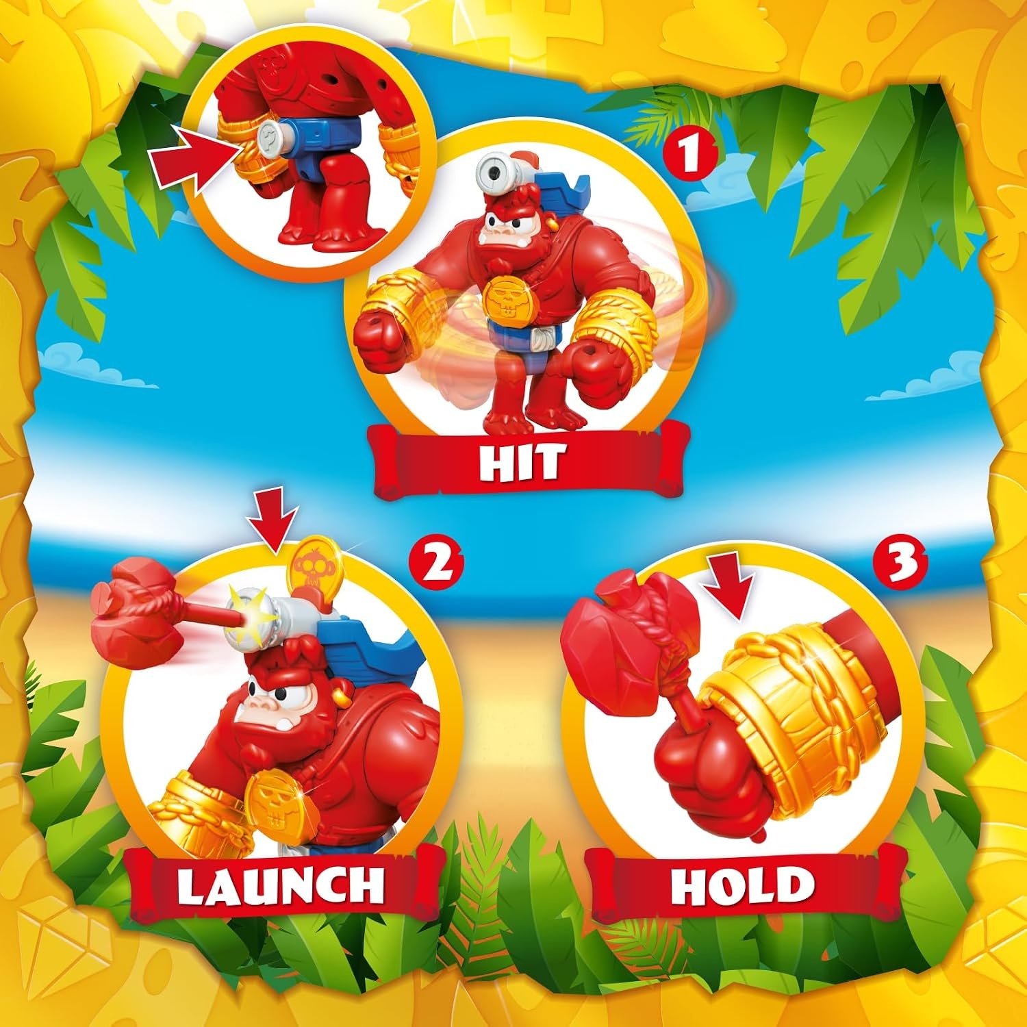 Piratix Boom Ben Gorilla met Piratenfiguur - 34% Korting
