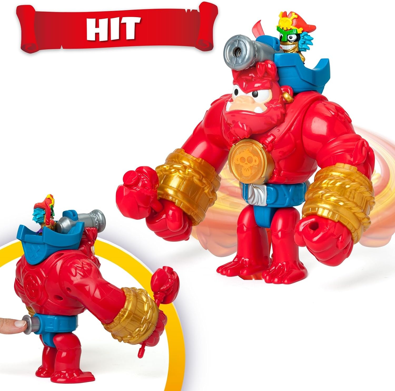 Piratix Boom Ben Gorilla met Piratenfiguur - 34% Korting