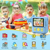 Kinder Instant Camera GREENKINDER 1080P Blauw - 34% Korting