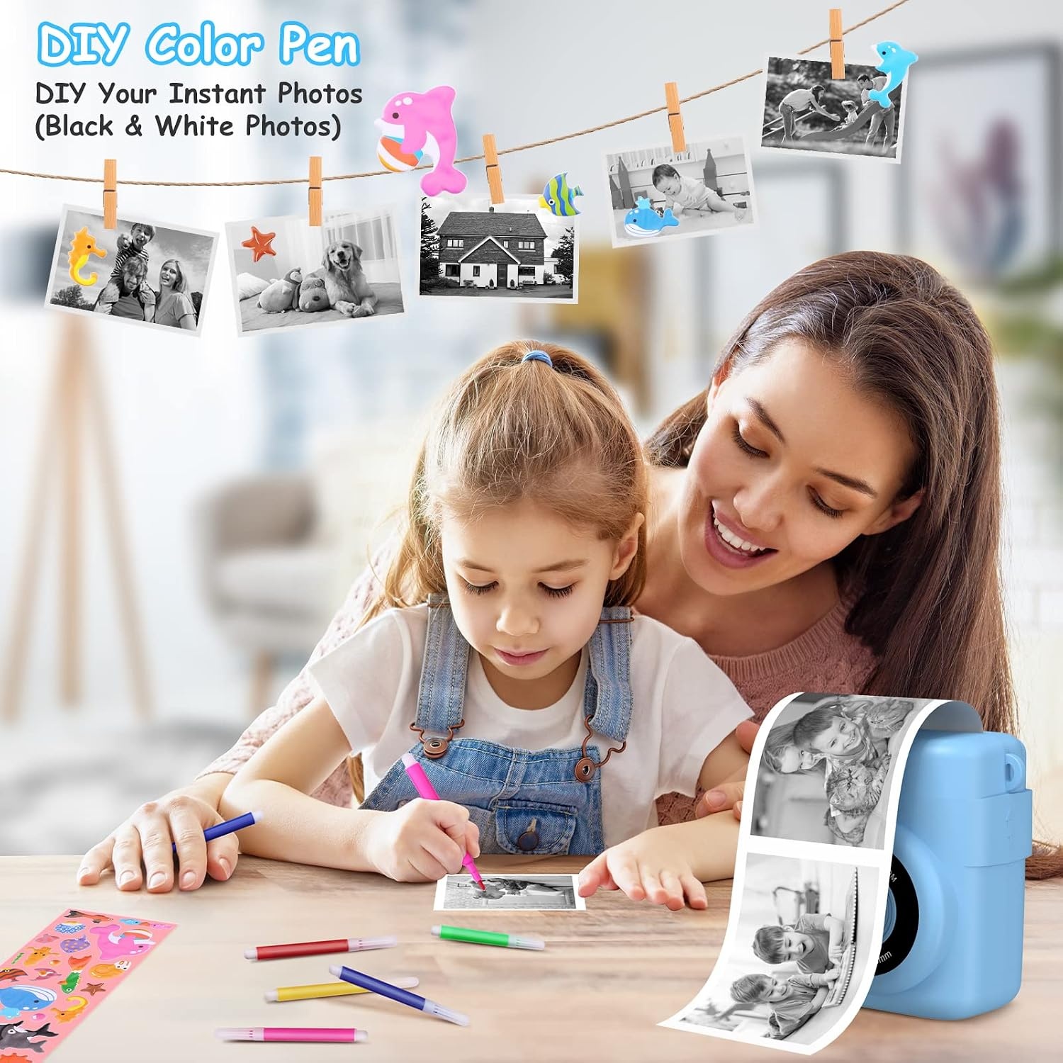 Kinder Instant Camera GREENKINDER 1080P Blauw - 34% Korting